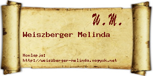 Weiszberger Melinda névjegykártya